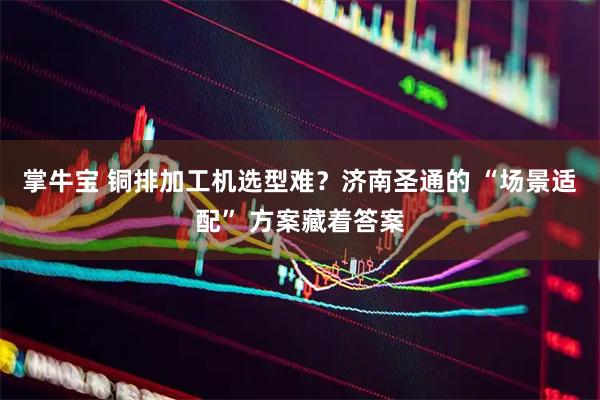 掌牛宝 铜排加工机选型难？济南圣通的 “场景适配” 方案藏着答案