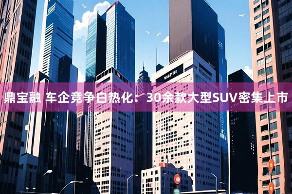 鼎宝融 车企竞争白热化：30余款大型SUV密集上市